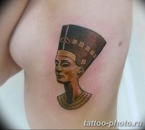 Фото рисунка тату Клеопатра 04.11.2018 №167 - Cleopatra tattoo - tattoo-photo.ru