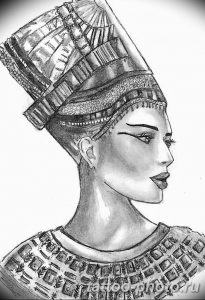 Фото рисунка тату Клеопатра 04.11.2018 №174 - Cleopatra tattoo - tattoo-photo.ru