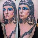 Фото рисунка тату Клеопатра 04.11.2018 №176 - Cleopatra tattoo - tattoo-photo.ru