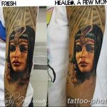 Фото рисунка тату Клеопатра 04.11.2018 №178 - Cleopatra tattoo - tattoo-photo.ru