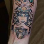 Фото рисунка тату Клеопатра 04.11.2018 №179 - Cleopatra tattoo - tattoo-photo.ru