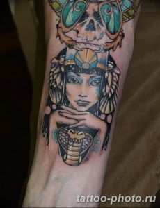 Фото рисунка тату Клеопатра 04.11.2018 №179 - Cleopatra tattoo - tattoo-photo.ru