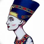 Фото рисунка тату Клеопатра 04.11.2018 №180 - Cleopatra tattoo - tattoo-photo.ru