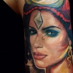 Фото рисунка тату Клеопатра 04.11.2018 №184 - Cleopatra tattoo - tattoo-photo.ru