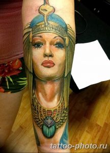 Фото рисунка тату Клеопатра 04.11.2018 №190 - Cleopatra tattoo - tattoo-photo.ru