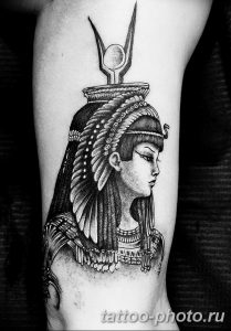 Фото рисунка тату Клеопатра 04.11.2018 №193 - Cleopatra tattoo - tattoo-photo.ru