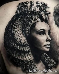 Фото рисунка тату Клеопатра 04.11.2018 №195 - Cleopatra tattoo - tattoo-photo.ru