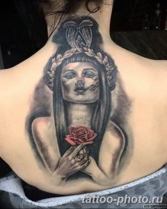 Фото рисунка тату Клеопатра 04.11.2018 №198 - Cleopatra tattoo - tattoo-photo.ru