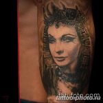 Фото рисунка тату Клеопатра 04.11.2018 №202 - Cleopatra tattoo - tattoo-photo.ru