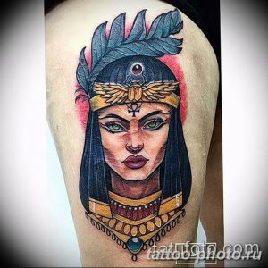 Фото рисунка тату Клеопатра 04.11.2018 №207 - Cleopatra tattoo - tattoo-photo.ru