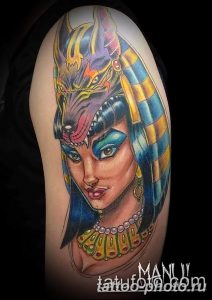 Фото рисунка тату Клеопатра 04.11.2018 №208 - Cleopatra tattoo - tattoo-photo.ru
