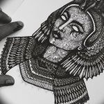 Фото рисунка тату Клеопатра 04.11.2018 №211 - Cleopatra tattoo - tattoo-photo.ru