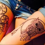 Фото Мехенди перо птицы 25.10.2018 №057 - Mehendi bird feather - tattoo-photo.ru