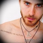 Фото Тату Джареда Лето 11.10.2018 №052 - Jared Leto Tattoo - tattoo-photo.ru