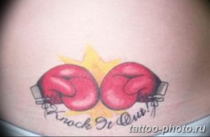 Фото рисунка тату боксерские перчатки 31.10.2018 №054 - tattoo boxing - tattoo-photo.ru