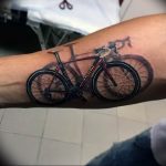 Фото рисунка тату велосипед 12.10.2018 №048 - tattoo bike - tattoo-photo.ru