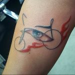 Фото рисунка тату велосипед 12.10.2018 №138 - tattoo bike - tattoo-photo.ru