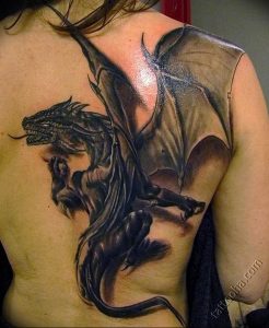 Фото рисунка тату дракон 12.10.2018 №003 - dragon tattoo - tattoo-photo.ru