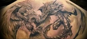 Фото рисунка тату дракон 12.10.2018 №035 - dragon tattoo - tattoo-photo.ru