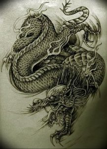 Фото рисунка тату дракон 12.10.2018 №060 - dragon tattoo - tattoo-photo.ru