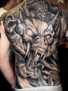 Фото рисунка тату дракон 12.10.2018 №144 - dragon tattoo - tattoo-photo.ru