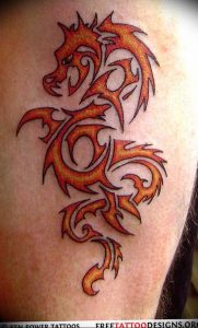 Фото рисунка тату дракон 12.10.2018 №155 - dragon tattoo - tattoo-photo.ru