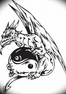 Фото рисунка тату дракон 12.10.2018 №156 - dragon tattoo - tattoo-photo.ru
