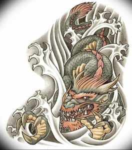 Фото рисунка тату дракон 12.10.2018 №178 - dragon tattoo - tattoo-photo.ru