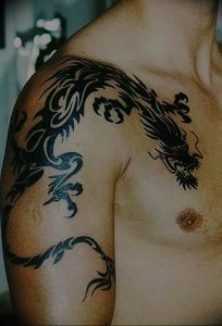 Фото рисунка тату дракон 12.10.2018 №180 - dragon tattoo - tattoo-photo.ru
