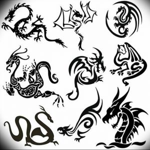 Фото рисунка тату дракон 12.10.2018 №181 - dragon tattoo - tattoo-photo.ru