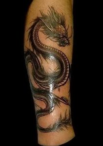 Фото рисунка тату дракон 12.10.2018 №279 - dragon tattoo - tattoo-photo.ru