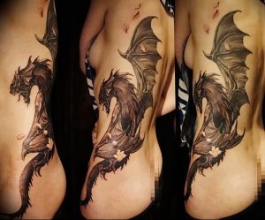 Фото рисунка тату дракон 12.10.2018 №332 - dragon tattoo - tattoo-photo.ru