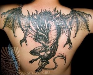 Фото рисунка тату дракон 12.10.2018 №343 - dragon tattoo - tattoo-photo.ru