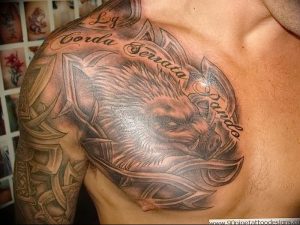 Фото рисунка тату кабан 11.10.2018 №037 - boar tattoo - tattoo-photo.ru