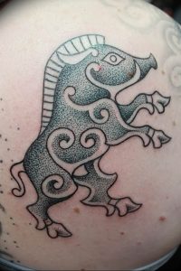 Фото рисунка тату кабан 11.10.2018 №054 - boar tattoo - tattoo-photo.ru