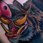 Фото рисунка тату кабан 11.10.2018 №064 - boar tattoo - tattoo-photo.ru