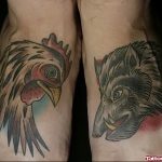 Фото рисунка тату кабан 11.10.2018 №072 - boar tattoo - tattoo-photo.ru
