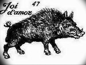 Фото рисунка тату кабан 11.10.2018 №108 - boar tattoo - tattoo-photo.ru