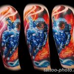 Фото рисунка тату космонавт 31.10.2018 №086 - cosmonaut tattoo - tattoo-photo.ru