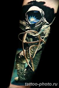 Фото рисунка тату космонавт 31.10.2018 №097 - cosmonaut tattoo - tattoo-photo.ru