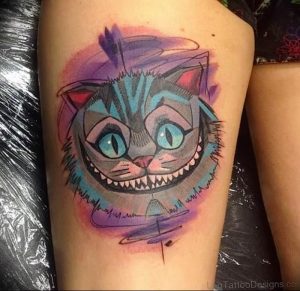 Фото рисунка тату кошка 09.10.2018 №056 - cat tattoo - tattoo-photo.ru