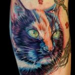 Фото рисунка тату кошка 09.10.2018 №111 - cat tattoo - tattoo-photo.ru