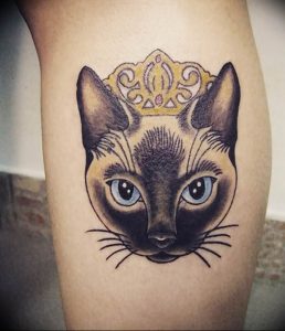 Фото рисунка тату кошка 09.10.2018 №144 - cat tattoo - tattoo-photo.ru