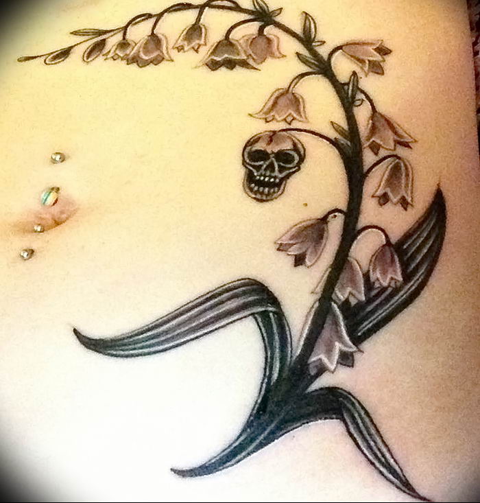12.10.2018 № 001 - tattoo lily of the valley - tattoo-photo.ru. 