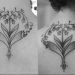 Фото рисунка тату ландыш 12.10.2018 №005 - tattoo lily of the valley - tattoo-photo.ru