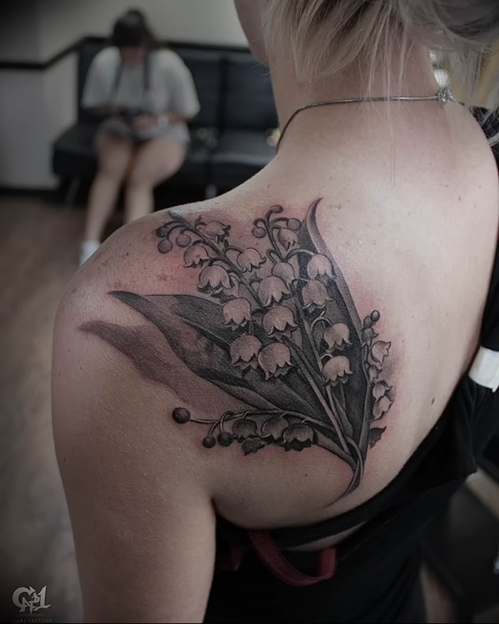 12.10.2018 № 007 - tattoo lily of the valley - tattoo-photo.ru. ландыш. 
