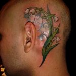 Фото рисунка тату ландыш 12.10.2018 №051 - tattoo lily of the valley - tattoo-photo.ru