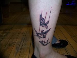 Фото рисунка тату оригами 12.10.2018 №167 - origami tattoo - tattoo-photo.ru