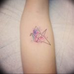 Фото рисунка тату оригами 12.10.2018 №198 - origami tattoo - tattoo-photo.ru