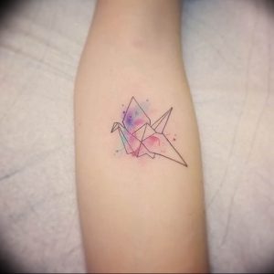 Фото рисунка тату оригами 12.10.2018 №198 - origami tattoo - tattoo-photo.ru